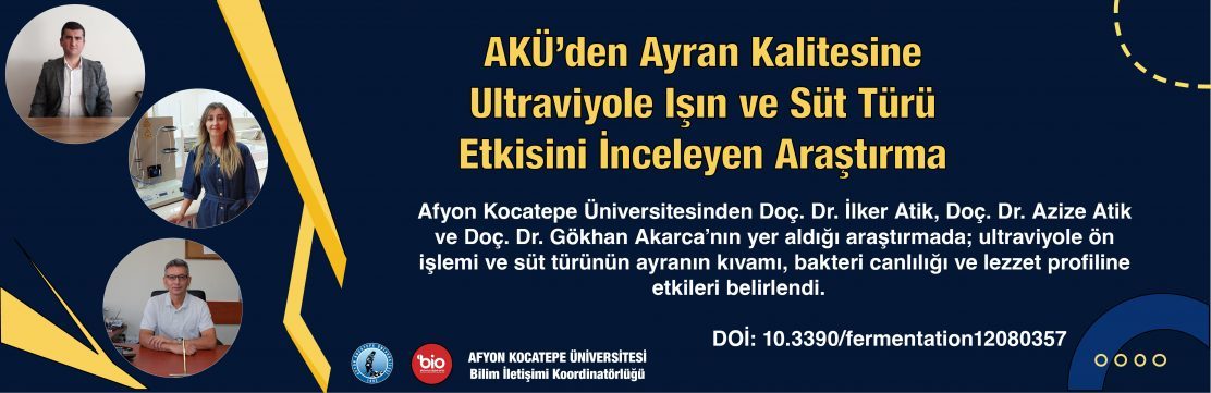 Ayran Üretiminde Ultraviyole Işın Ön İşlemi ve Süt Türünün Ürün Kalitesine Etkileri Belirlendi