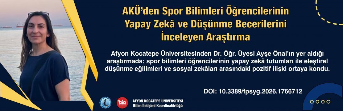 Spor Bilimleri Öğrencilerinin Yapay Zekâ Tutumları ile Eleştirel Düşünme ve Sosyal Zekâ Düzeyleri Arasındaki İlişki Belirlendi